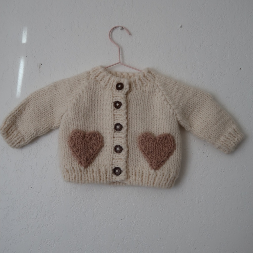 Adorable Knit Cardigan for Baby (0-6 Months) - NWT from Get Spilled Milk